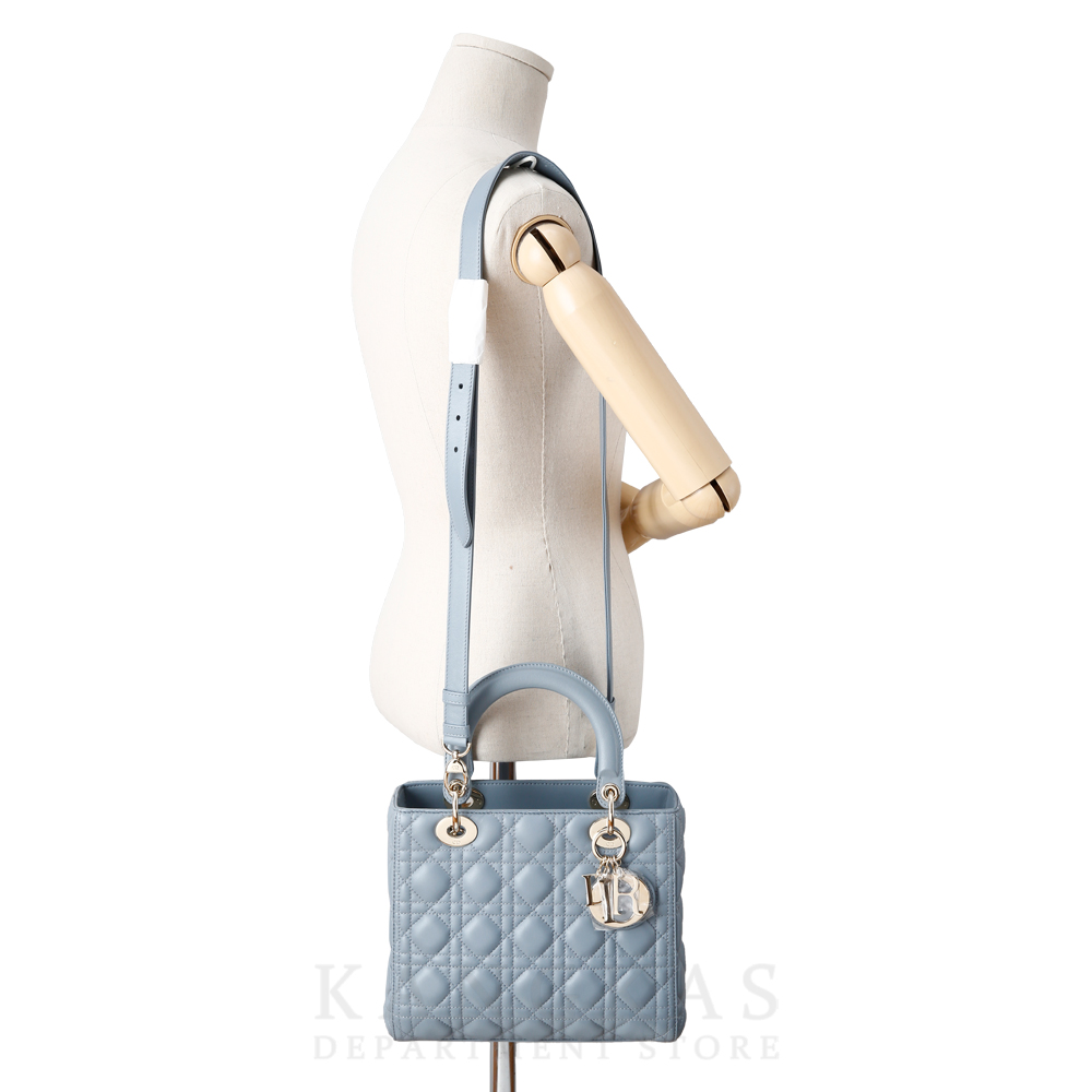 CHRISTIAN DIOR(USED)크리스찬디올 레이디디올 미듐 스카이블루